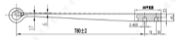 MERCEDES-BENZ Leaf Spring OE 9723520305 technical drawing