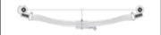 MAN Leaf Spring OE 81434026142/
81434026143/
81434026144/
81434026145 technical drawing