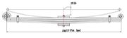 MITSUBISHI FUSO Leaf Spring OE 34211-08820 technical drawing