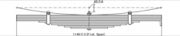GENERIC TRAILER Leaf Spring OE 840781VZ-00 technical drawing