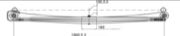 MERCEDES-BENZ Leaf Spring OE 9433200202 technical drawing