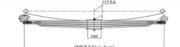 NISSAN Leaf Spring OE 641709Z-00 technical drawing