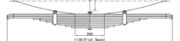 NISSAN Leaf Spring OE N0901110 technical drawing