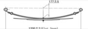 NISSAN Leaf Spring OE R.NS 55020-15G00 technical drawing