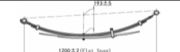 TOYOTA Leaf Spring OE R.TT 48210-356501 technical drawing