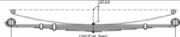 MITSUBISHI Leaf Spring OE F.CT MB 294469 technical drawing