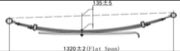 MAZDA Leaf Spring OE R.MD UR58-28-L10E Set technical drawing