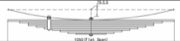 MITSUBISHI Leaf Spring OE H.FS MC630888A Set technical drawing