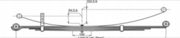 MAZDA Leaf Spring OE MAZADA-60x10 technical drawing