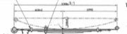 TOYOTA Leaf Spring OE 48210 -0K070 technical drawing