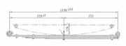 TOYOTA Leaf Spring OE 4 WD 2400 technical drawing