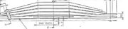 MITSUBISHI FUSO Leaf Spring OE MK382878 technical drawing