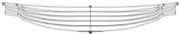 MERCEDES-BENZ Leaf Spring OE 9483201405 technical drawing