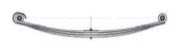 MERCEDES-BENZ Leaf Spring OE 9433200702 technical drawing