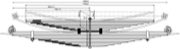 MERCEDES-BENZ Leaf Spring OE MERCEDES 19-21 technical drawing