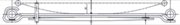 MERCEDES-BENZ Leaf Spring OE 6743203406/
6743203506/
33401000 technical drawing